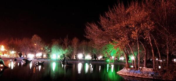 عکس شب پارک