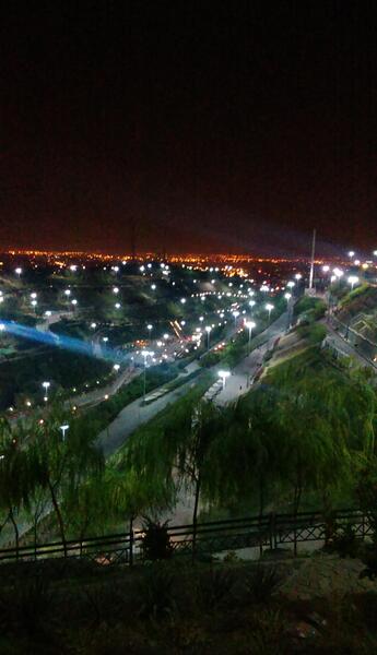 عکس شب پارک