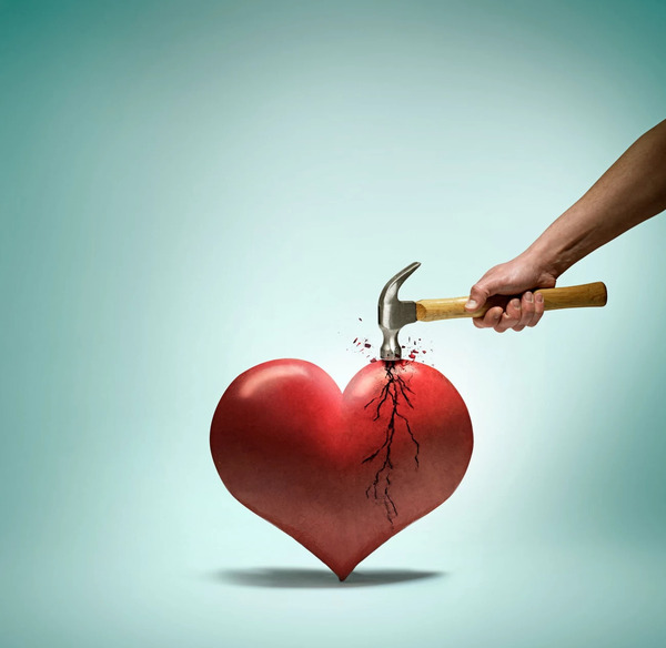 عکس قلب شکسته متحرک