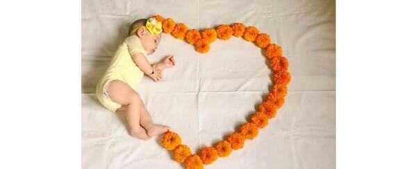 عکس های ماهگرد نوزاد دختر