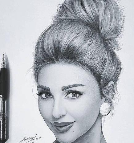عکس نقاشی چهره ساده