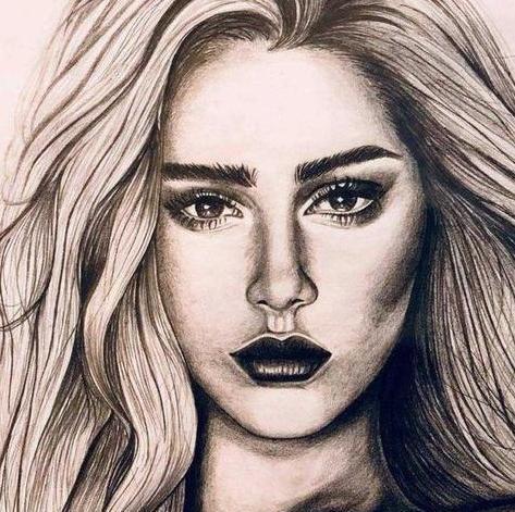 عکس نقاشی چهره ساده