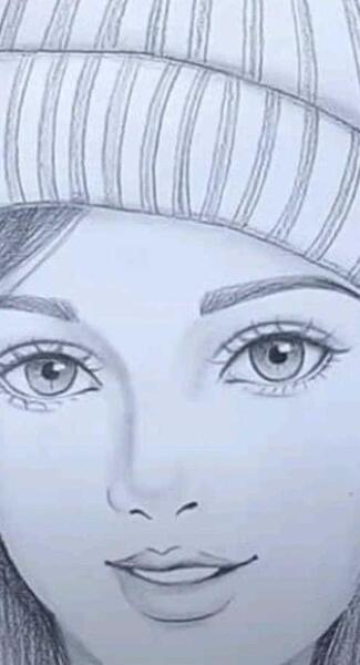 عکس نقاشی چهره ساده
