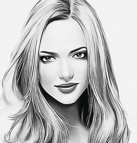 عکس نقاشی چهره ساده