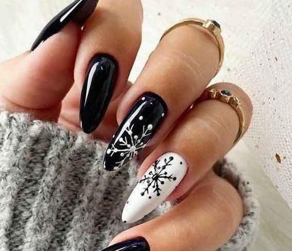 عکس طرح ناخن زمستانه