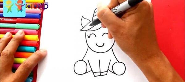 عکس اسب تک شاخ فانتزی برای نقاشی