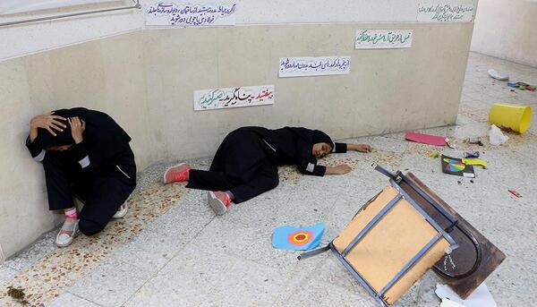 عکس زلزله مدرسه
