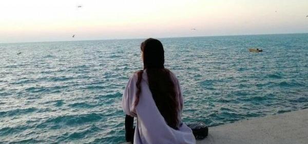 عکس دختر زیبا کنار دریا