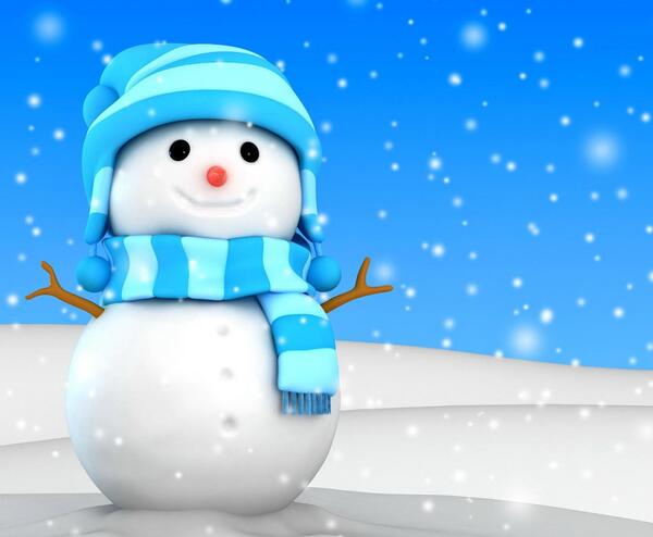 عکس آدم برفی ساده