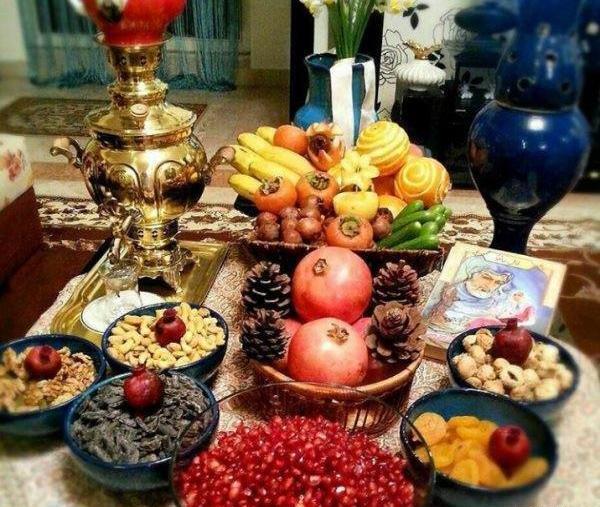 عکس از سفره ی یلدا