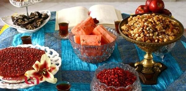 عکس از سفره ی یلدا