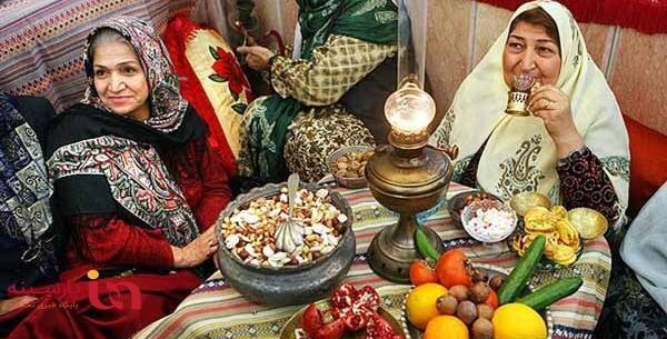 عکس از سفره ی یلدا