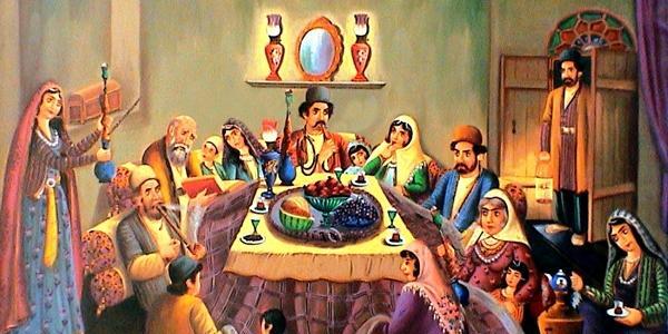 عکس از سفره ی یلدا