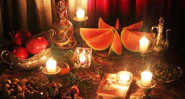 عکس از سفره ی یلدا