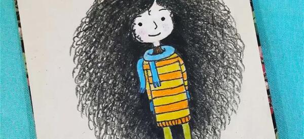 عکس ایده نقاشی فانتزی دخترانه ساده