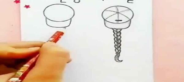 عکس ایده نقاشی فانتزی دخترانه ساده