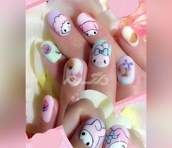 عکس ژلیش ناخن طبیعی بچه گانه