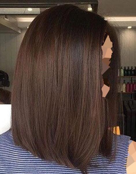 عکس رنگ مو قهوه ای