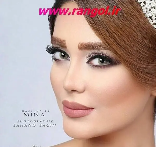 عکس رنگ مو قهوه ای
