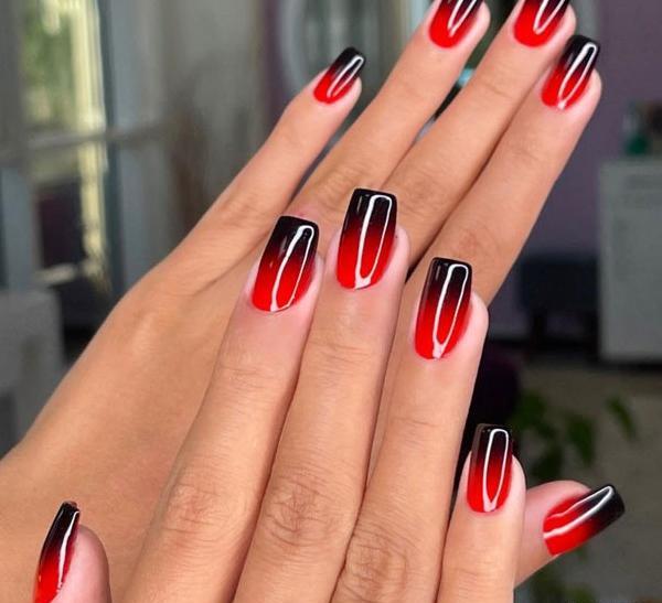 عکس مدل ناخن ژلیش قرمز