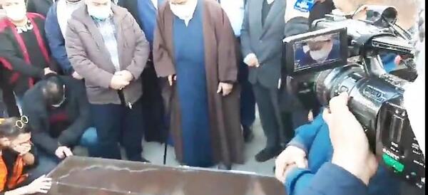 عکس علی انصاریان با شیخ حسین انصاریان