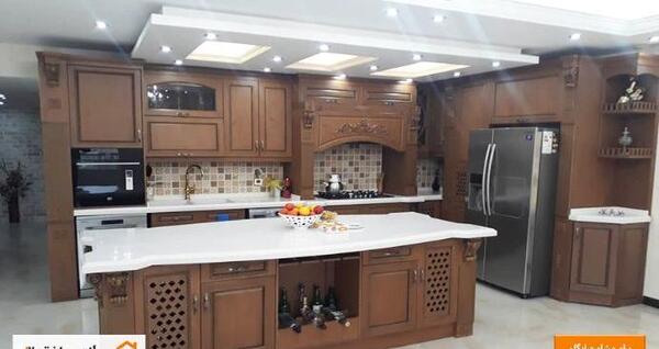 عکس دکوراسیون آشپزخانه ام دی اف