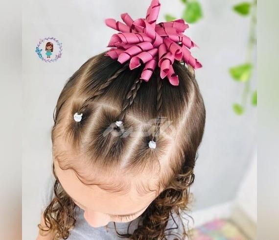 عکس بافت مو دختر بچه ساده