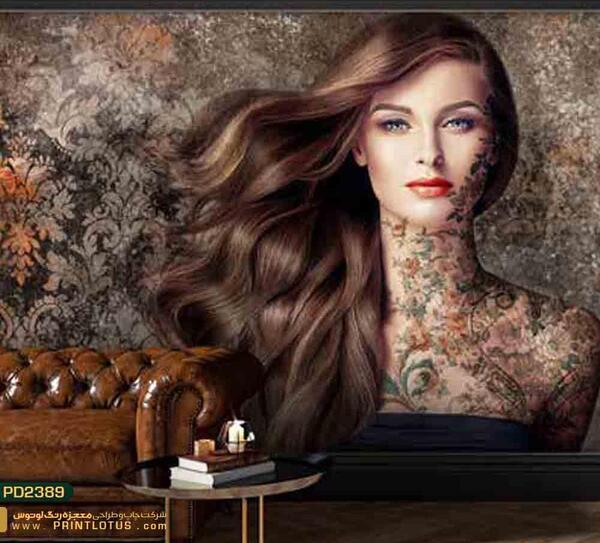 عکس کاغذ دیواری دخترانه برای اتاق