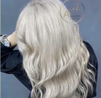 عکس رنگ مو پلاتینه