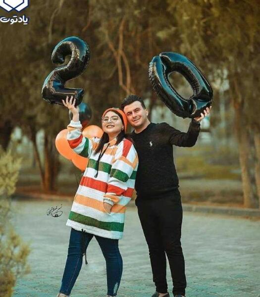 ژست عکس تولد سه نفره