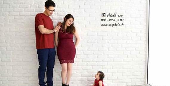 ژست عکس تولد سه نفره