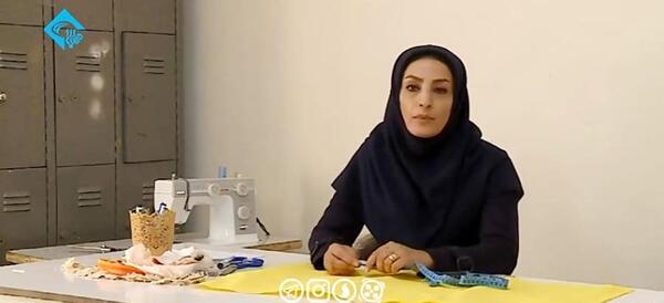 عکس آموزش دوخت مقنعه روحان