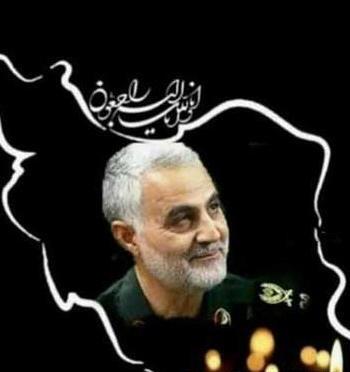 عکس حاج قاسم سلیمانی غمگین