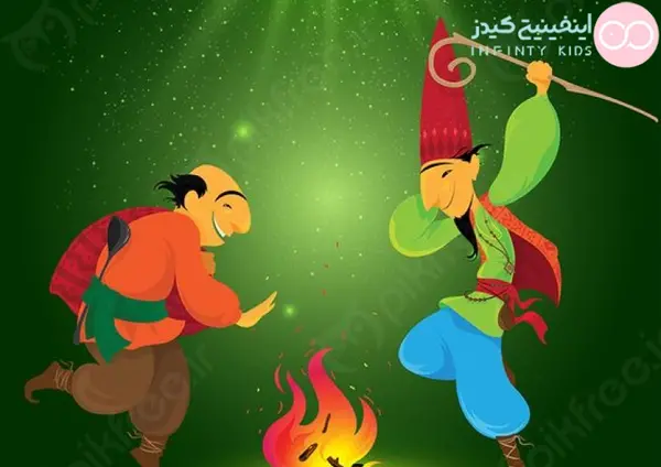 عکس نقاشی چهارشنبه سوری سالم