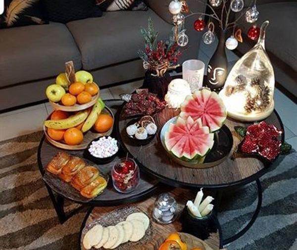 عکس میز شب یلدا شیک