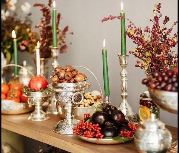 عکس میز شب یلدا شیک