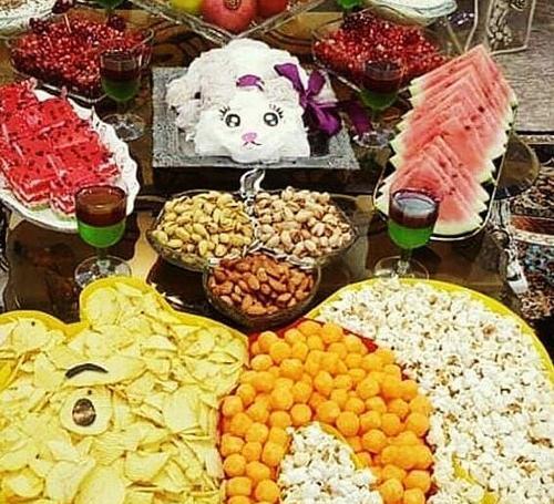 عکس میز شب یلدا شیک