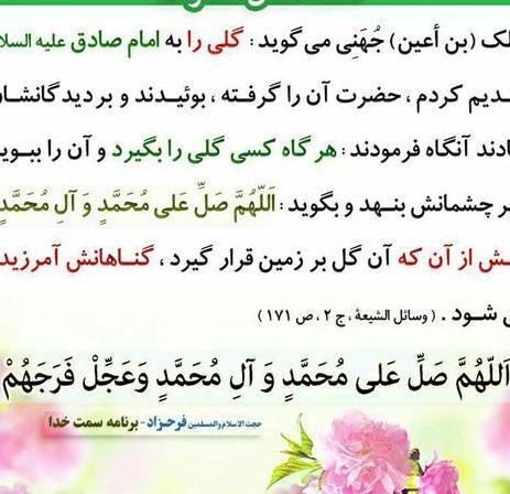عکس گل نرگس با صلوات