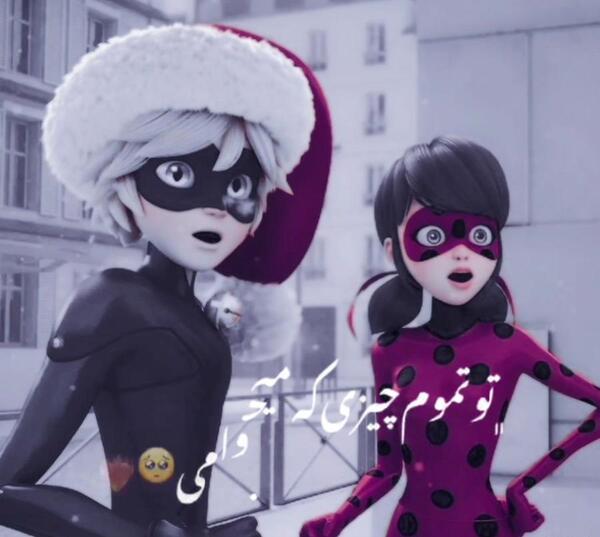 عکس نوشته ی طنز لیدی باگ