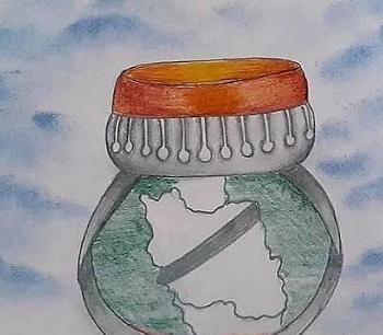عکس نقاشی ساده سردار سلیمانی