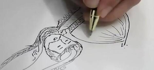 عکس نقاشی ساده سردار سلیمانی