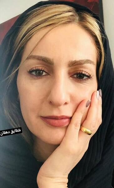 عکس شقایق دهقان و همسر