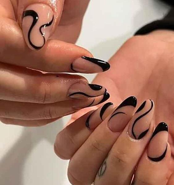 عکس طرح ناخن خفن گنگ