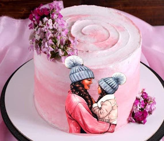 عکس روی کیک برای روز مادر