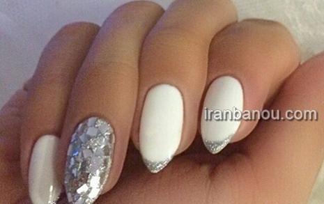 عکس مدل طراحی روی ناخن کوتاه