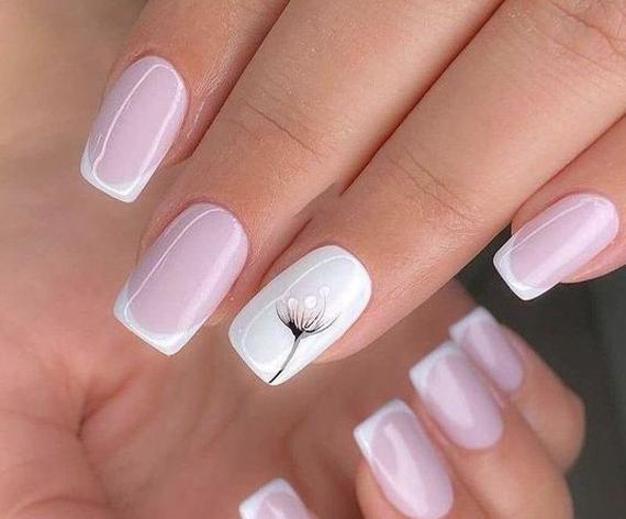 عکس ژلیش ناخن فرنچ