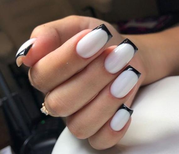 عکس ژلیش ناخن فرنچ