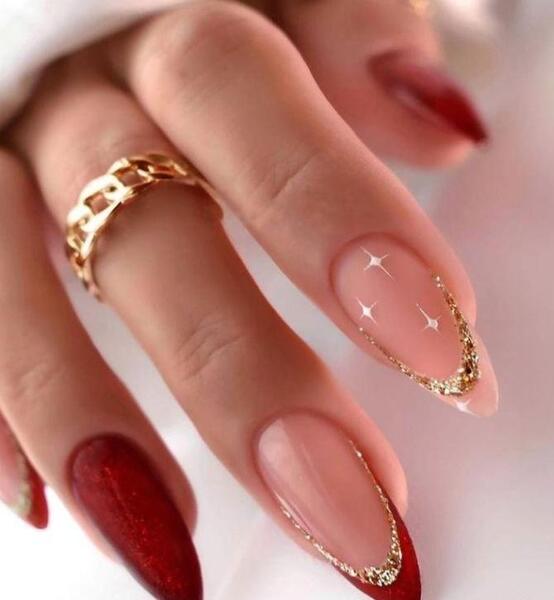 عکس ژلیش ناخن فرنچ