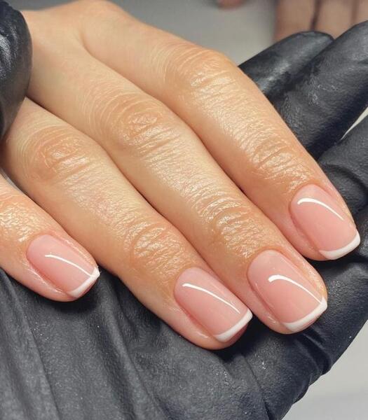 عکس ژلیش ناخن فرنچ
