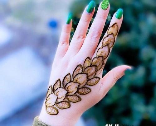 عکس حنا روی دست قشنگ